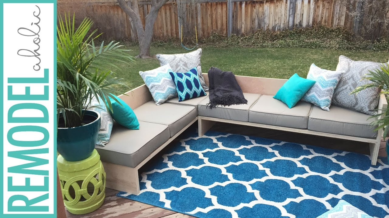 DIY Outdoor Sectional
 DIY Modern Outdoor Sofa Sectional