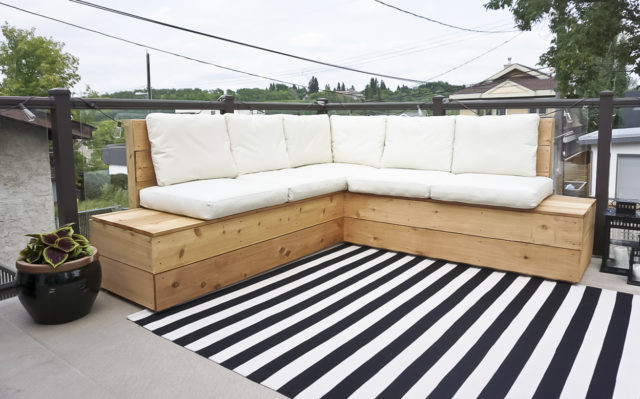 DIY Outdoor Sectionals
 DIY Outdoor Sectional Kristina Lynne