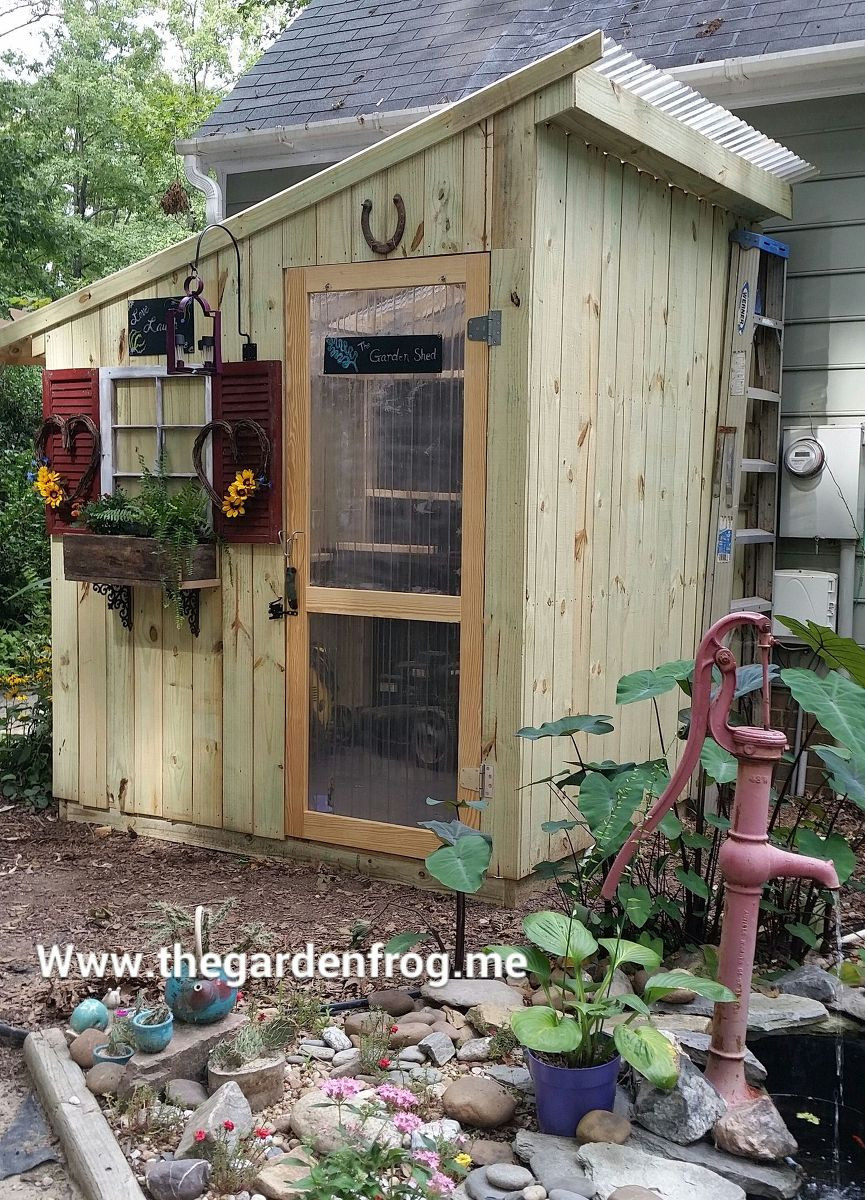DIY Outdoor Shed
 Chic garden and tool sheds The Garden Frog Boutique