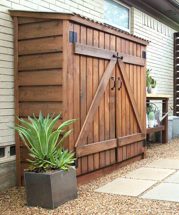 DIY Outdoor Shed
 24 Ingenious and Practical DIY Yard Storage Solutions