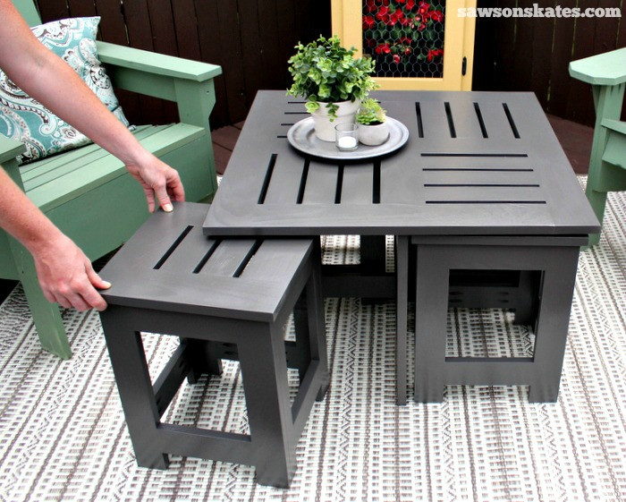 DIY Outdoor Side Table
 My Secret Weapon for Hard to Reach Pocket Holes