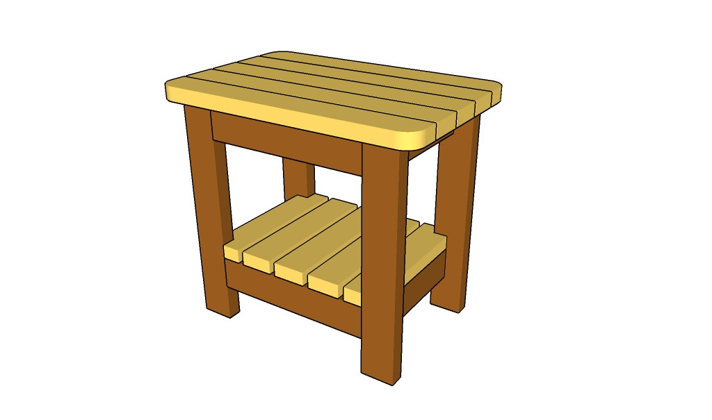 DIY Outdoor Side Tables
 Outdoor side table plans