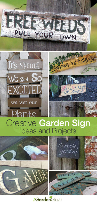 DIY Outdoor Sign
 Creative DIY Garden Sign Ideas and Projects • The Garden Glove