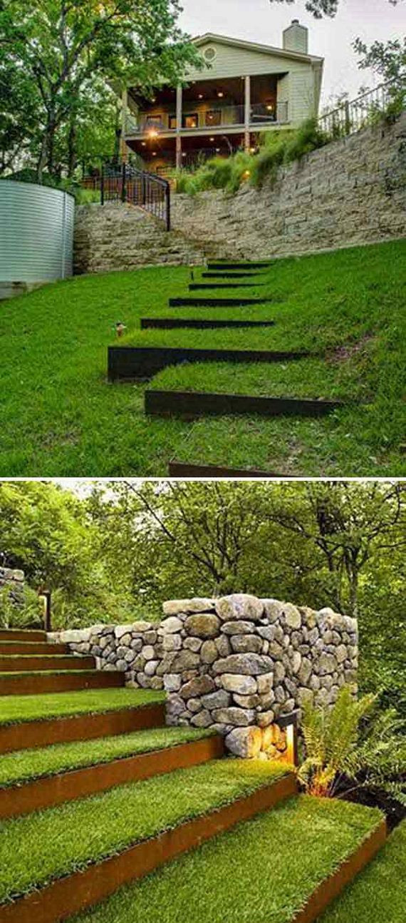 DIY Outdoor Steps
 Awesome DIY Ideas to Make Garden Stairs and Steps