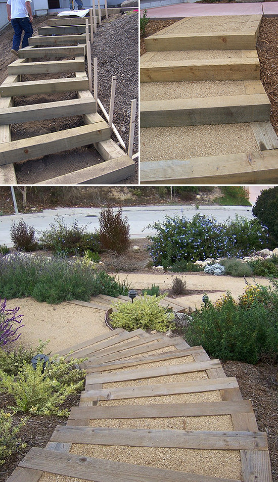 DIY Outdoor Steps
 Step by Step DIY Garden Steps and Stairs