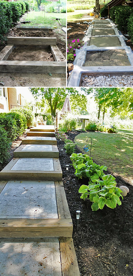 DIY Outdoor Steps
 Step by Step DIY Garden Steps and Stairs