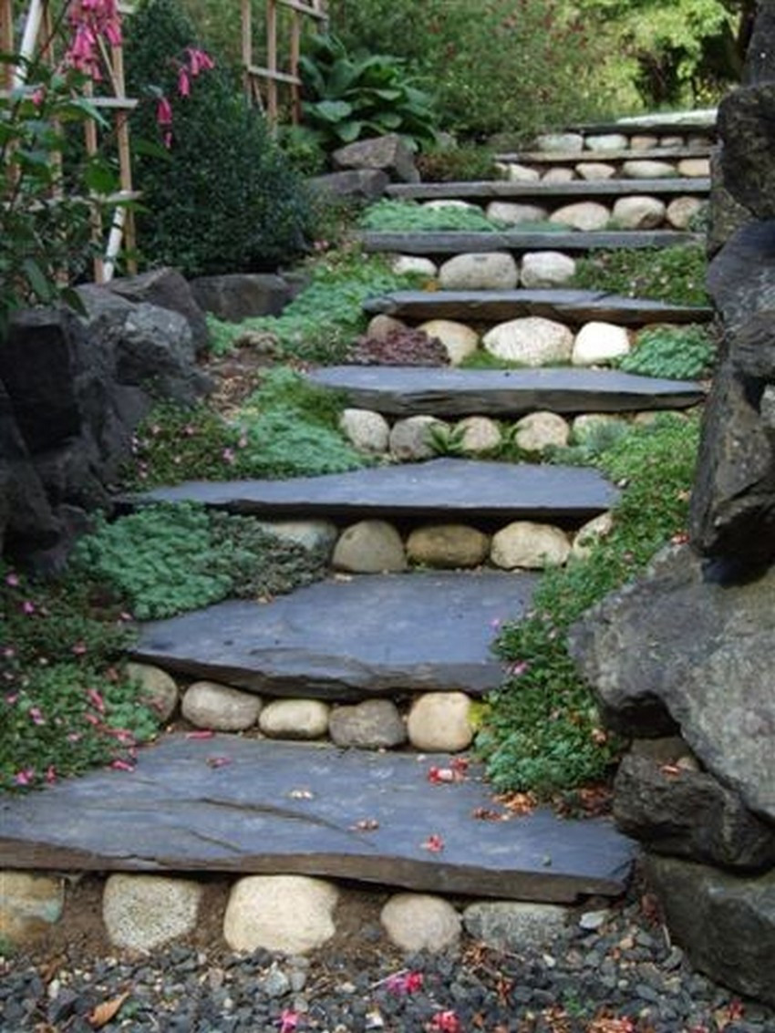 DIY Outdoor Steps
 Gorgeous Garden Stone Steps That Will Amaze You