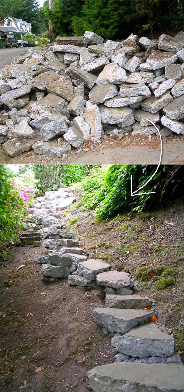 DIY Outdoor Steps
 The Best 23 DIY Ideas to Make Garden Stairs and Steps