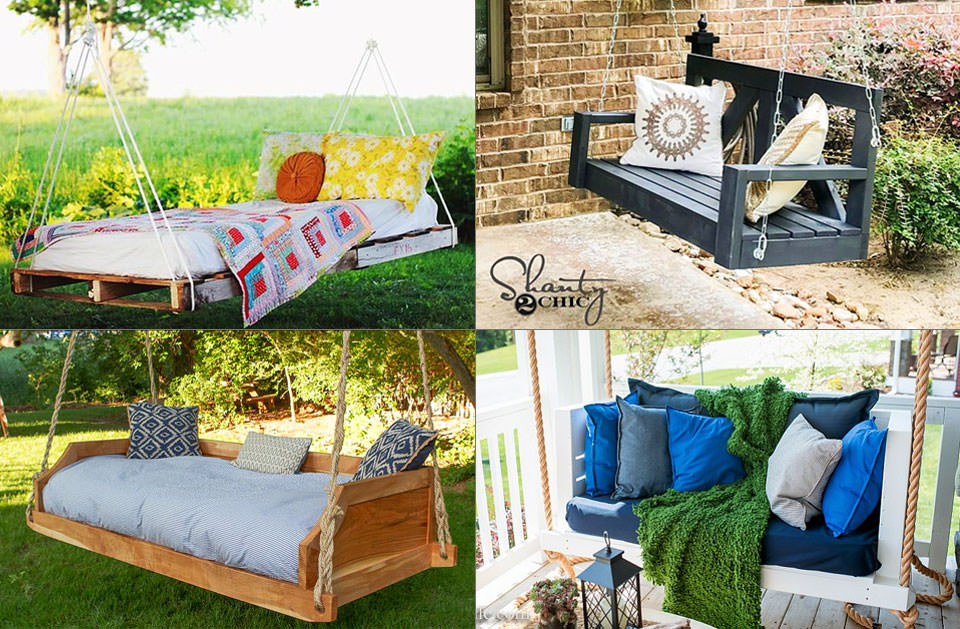 DIY Outdoor Swing Bed
 12 DIY Swing Bed Ideas to Spruce Up Your Outdoor Space