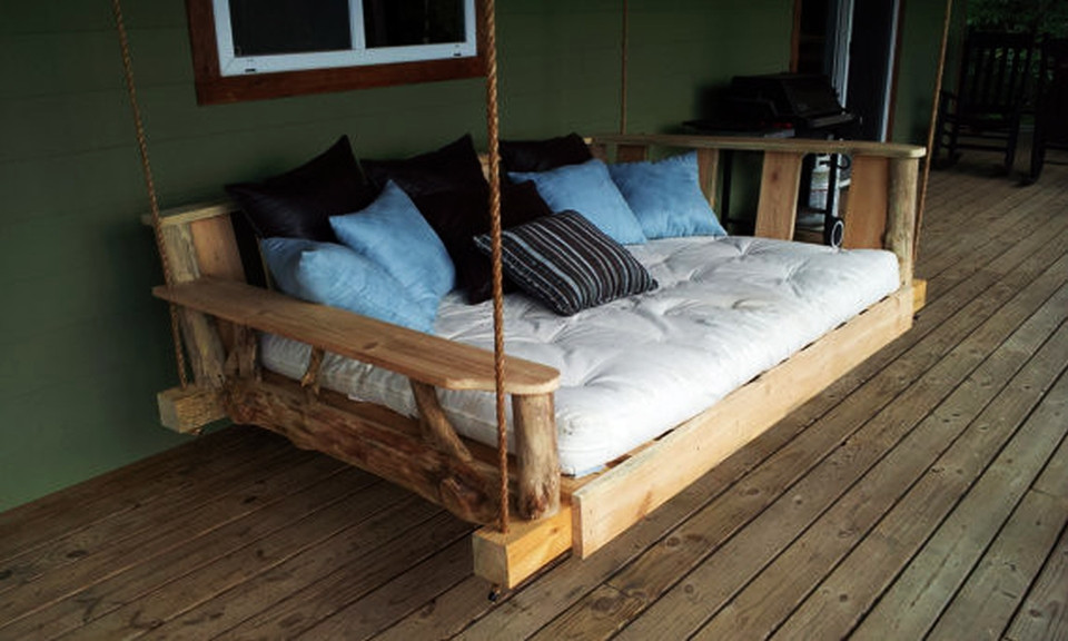 DIY Outdoor Swing Bed
 12 DIY Swing Bed ideas to enjoy floating in mid air HomeCrux