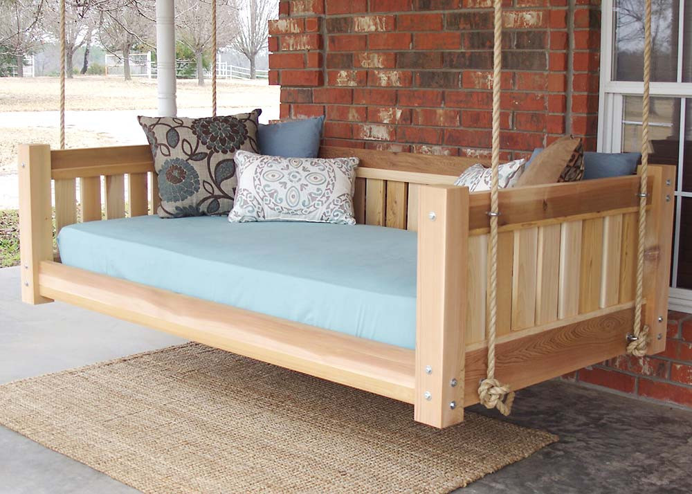 DIY Outdoor Swing Bed
 DIY Outdoor Hanging & Swing Beds for Your Porch & Garden