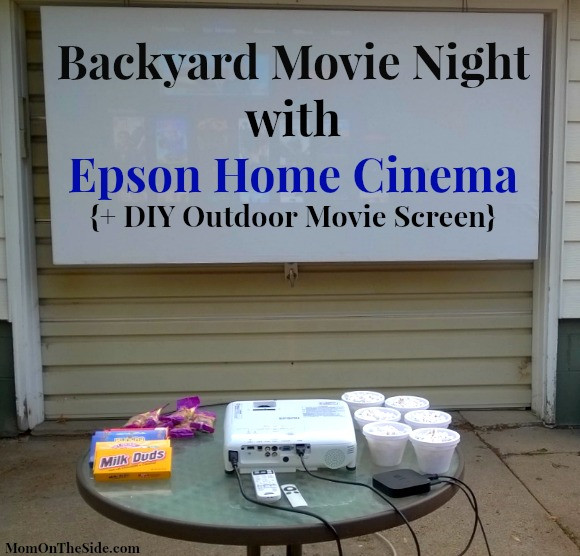 DIY Outdoor Theatre Screen
 Epson Home Cinema DIY Outdoor Movie Screen