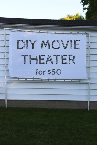 DIY Outdoor Theatre Screen
 Transform Your Backyard into a DIY Outdoor Movie Theater