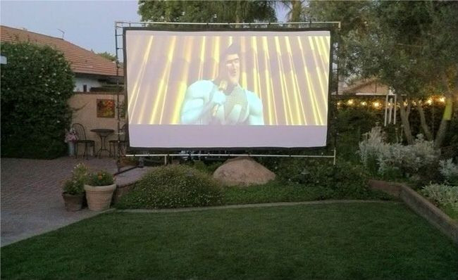 DIY Outdoor Theatre Screen
 Build A Backyard Movie Theater • The Garden Glove