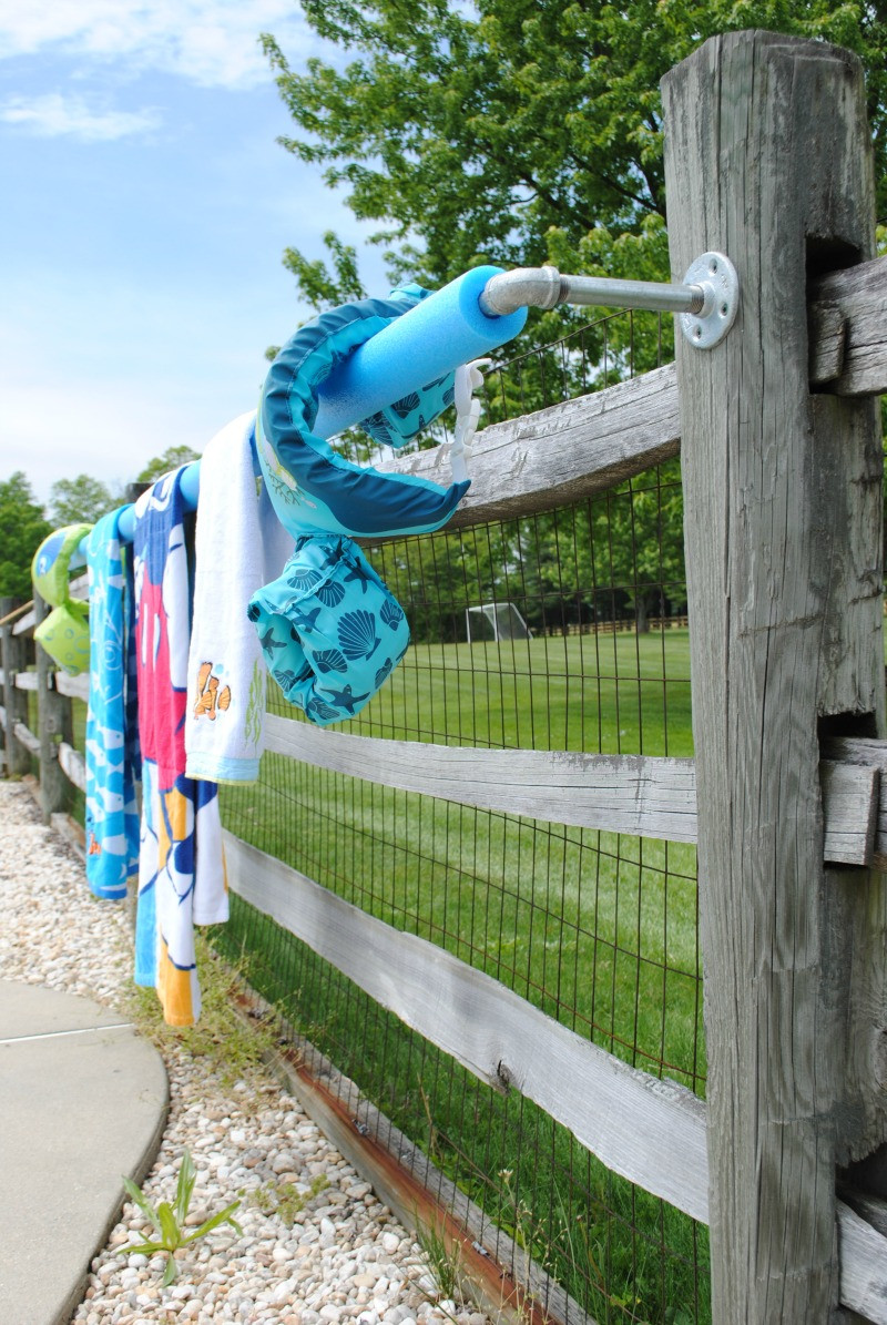 DIY Outdoor Towel Rack
 DIY Outdoor Towel Rack Upright and Caffeinated