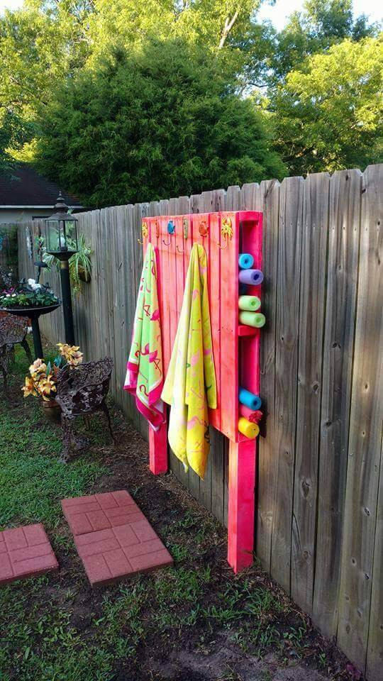 DIY Outdoor Towel Rack
 DIY Summer Hacks Princess Pinky Girl