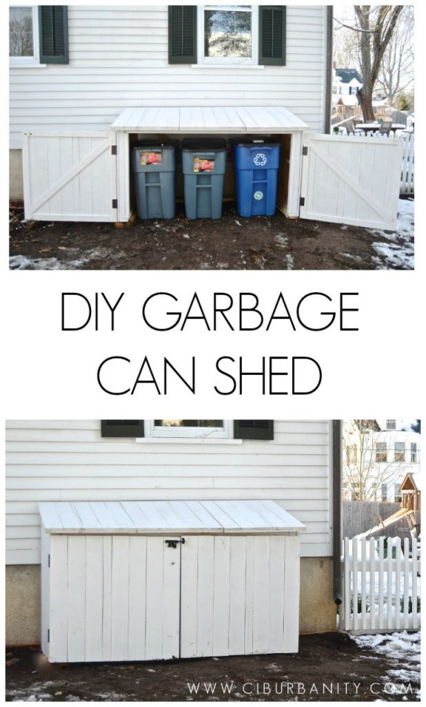 DIY Outdoor Trash Bin
 Great DIY Storage Ideas How To Organize Your Yard