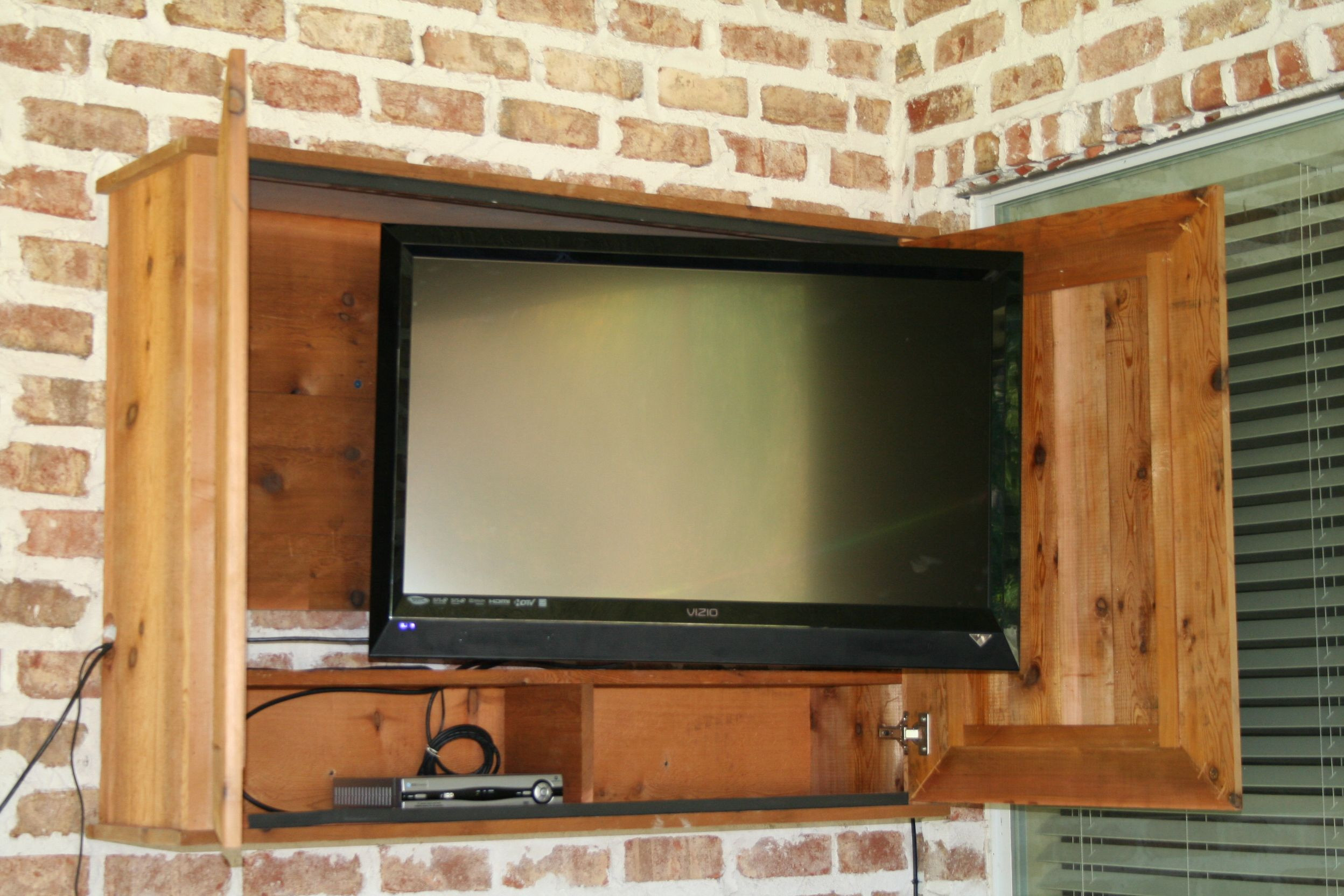 DIY Outdoor Tv Cabinet Plans
 Outdoor TV cabinet for the patio