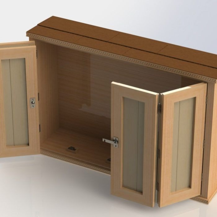 DIY Outdoor Tv Cabinet Plans
 Outdoor TV Cabinet with Bi Fold Doors Building Plan in