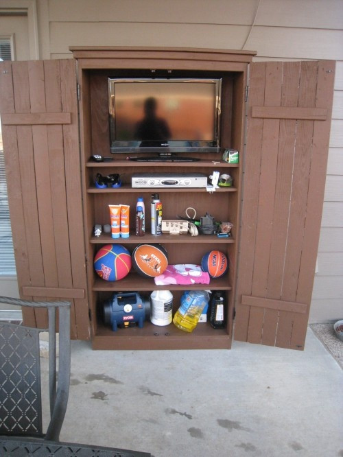 DIY Outdoor Tv Cabinet Plans
 Outdoor Tv Cabinet Diy WoodWorking Projects & Plans