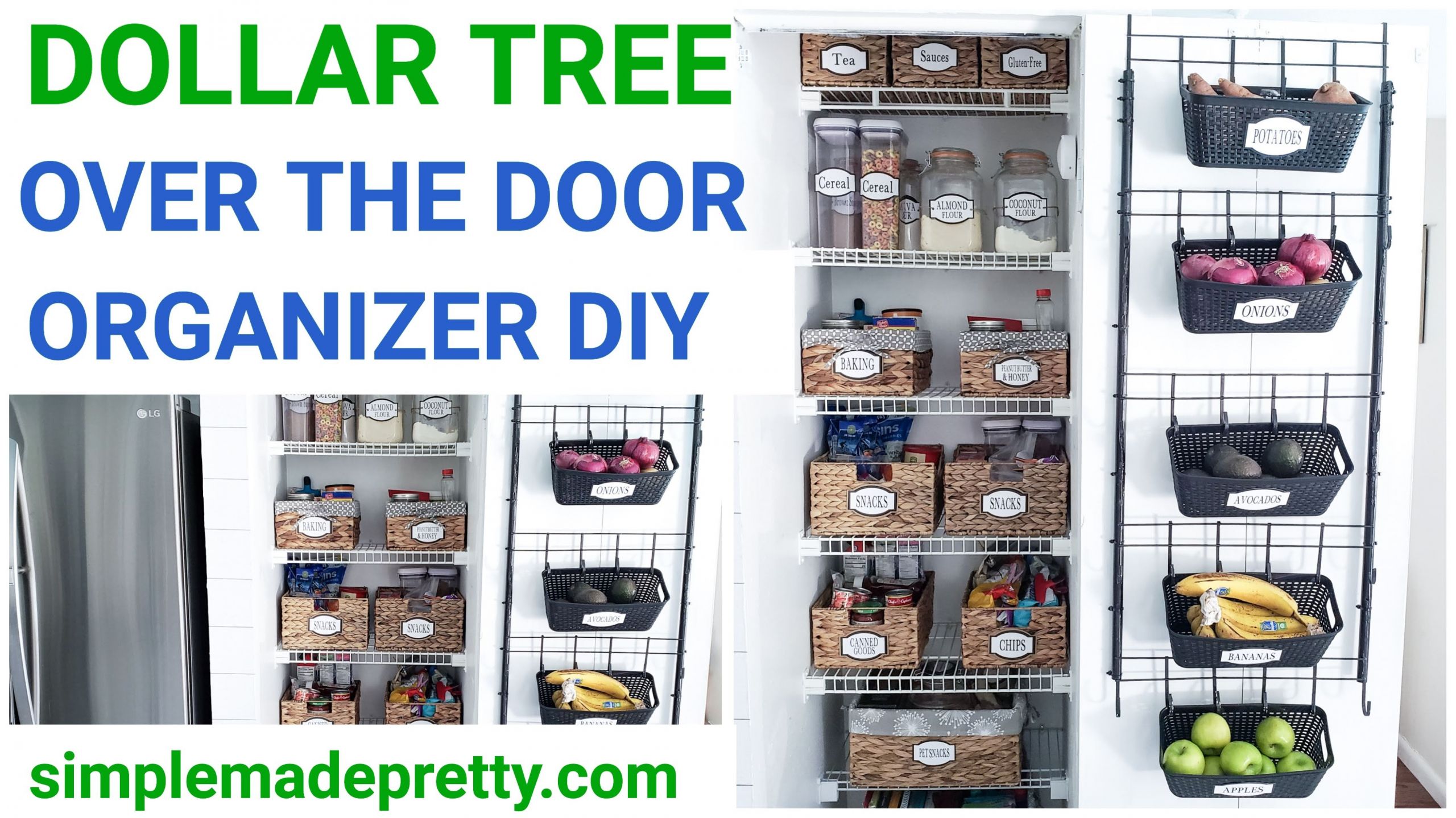 DIY Over The Door Organizer
 Over The Door Organizer Dollar Tree DIY Simple Made