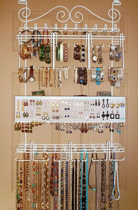 DIY Over The Door Organizer
 768 best images about Jewelry Display Ideas on Pinterest