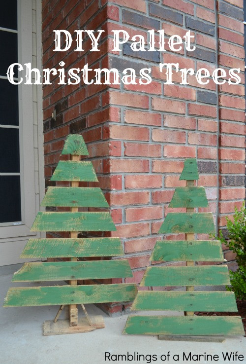 DIY Pallet Christmas Trees
 DIY Pallet Christmas Trees