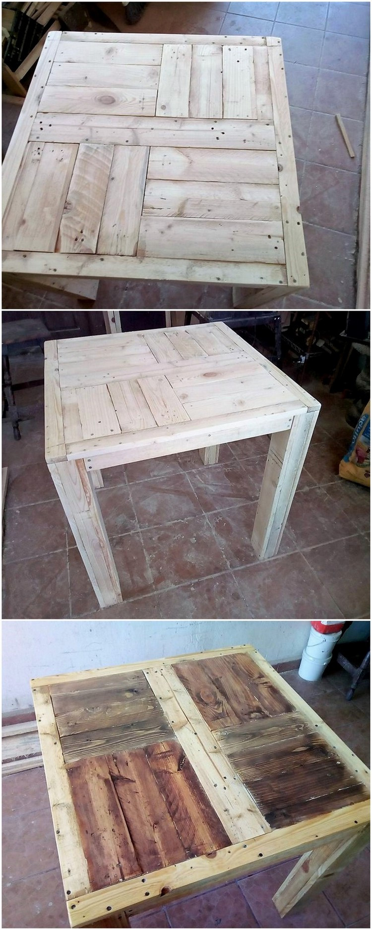 DIY Pallet Plans
 DIY Recycled Pallet Table Step by Step Plan