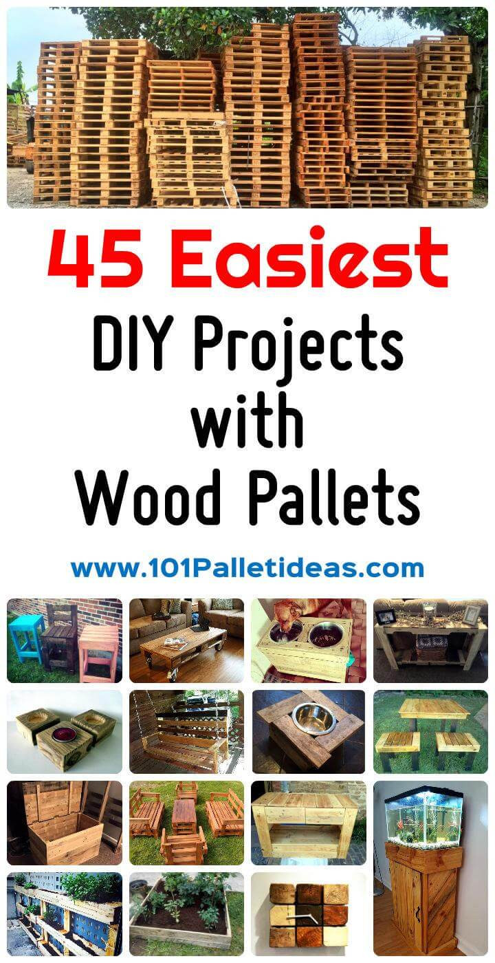 DIY Pallet Project Plans
 45 Easiest Pallet Projects You Can Build with Wood Pallets