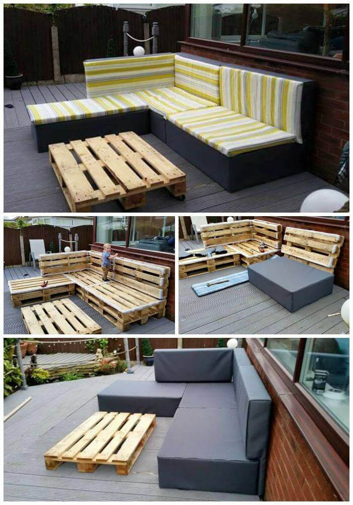 DIY Pallet Project Plans
 DIY Pallet Upholstered Sectional Sofa Tutorial Easy