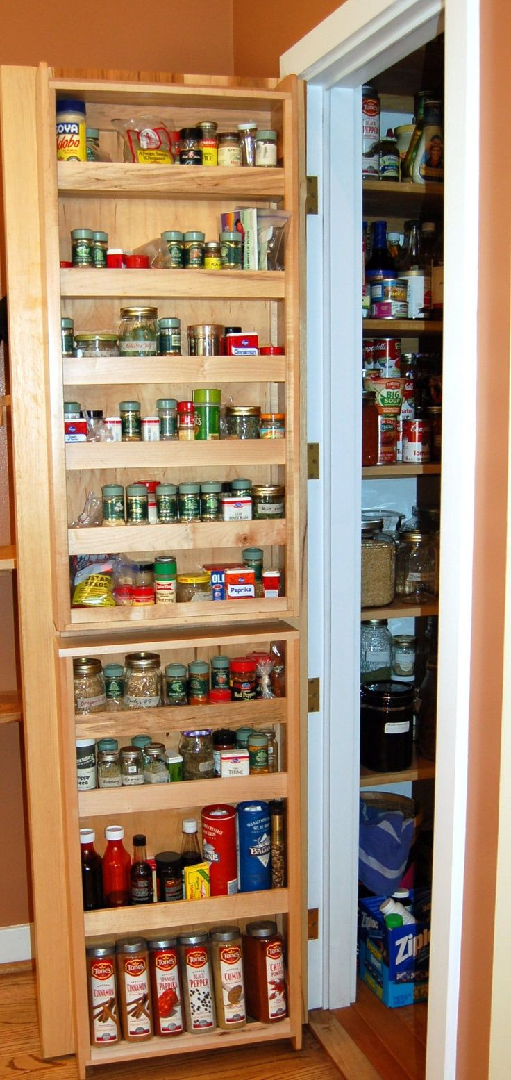 DIY Pantry Door Spice Rack
 29 best Kitchen cabinet ideas images on Pinterest