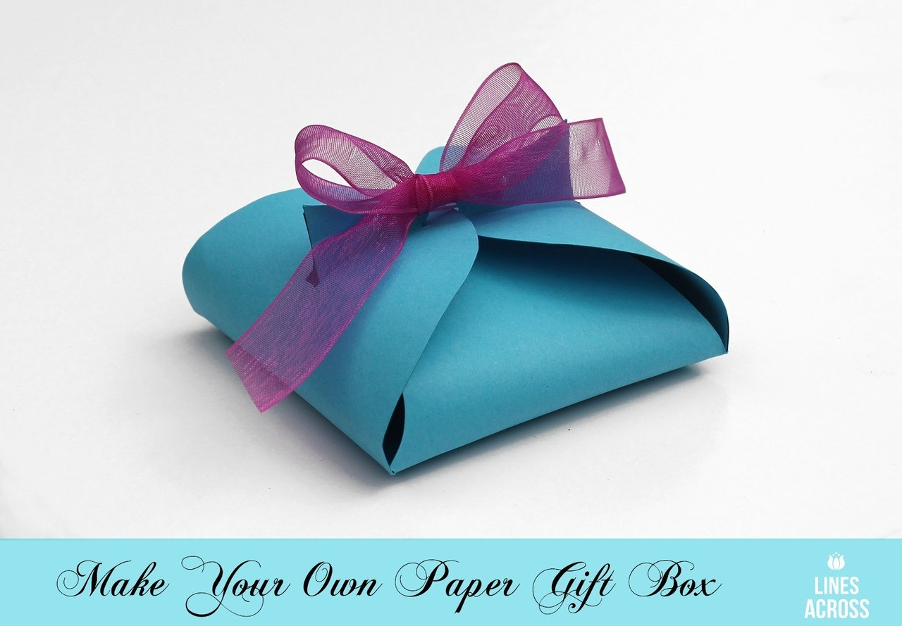 DIY Paper Gift Boxes
 Pretty Little Pieces Simple DIY Paper Gift Box