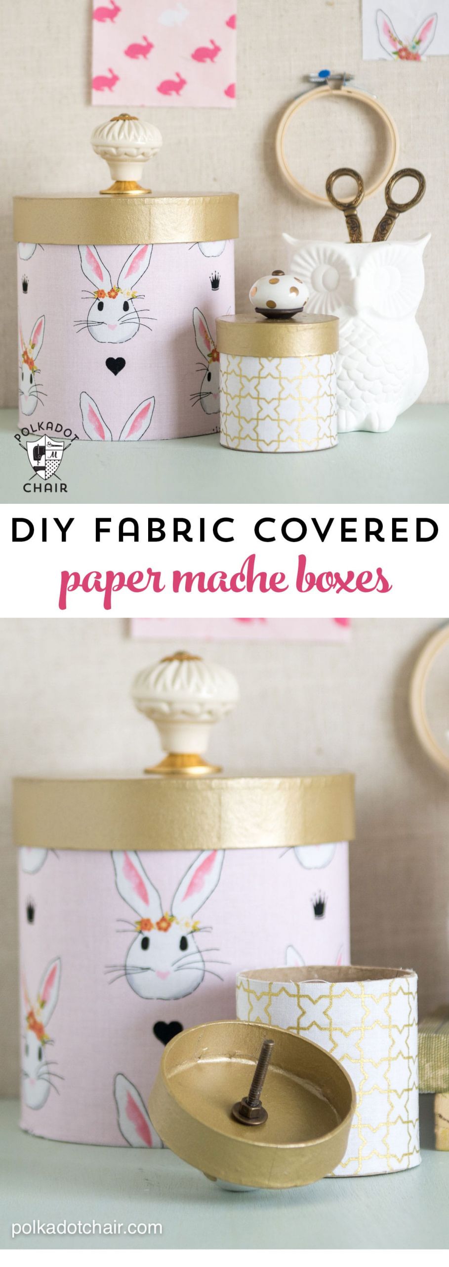DIY Paper Mache Box
 How to Cover Paper Mache Boxes with Fabric The Polka Dot