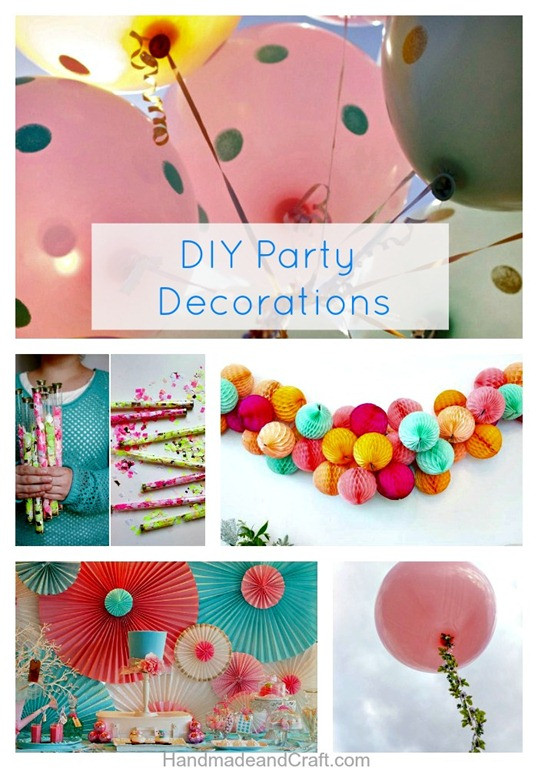 DIY Party Decor
 DIY Party Decorations–10 Inspiring Ideas