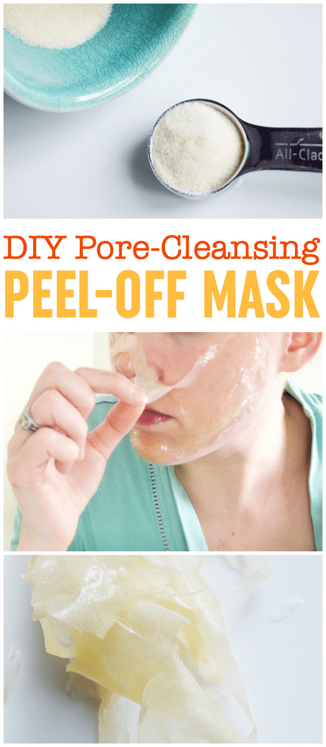 DIY Peel Mask
 DIY Peel f Mask Pore Cleansing Blackhead Busting Face