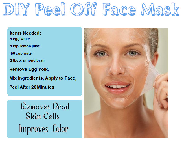 DIY Peel Mask
 Egg Whites Facial Mask Recipes