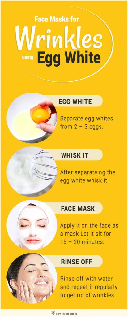 DIY Peel Off Face Mask With Egg
 Face Masks for Wrinkles using Eggs
