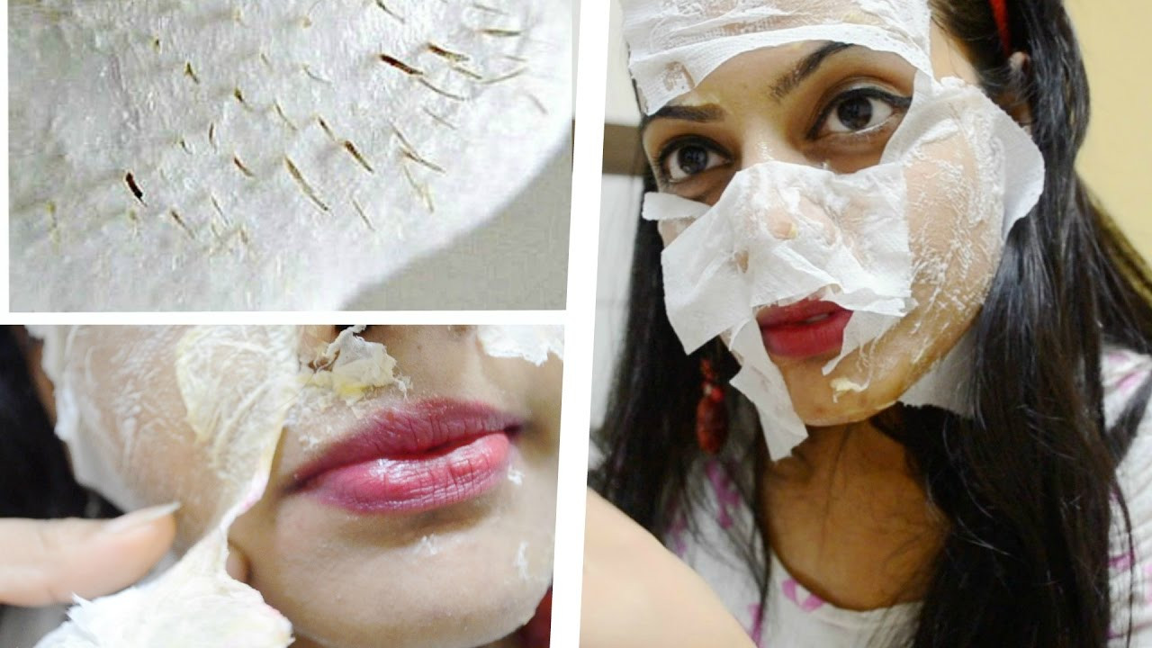 DIY Peel Off Face Mask With Egg
 Egg White Peel f Mask Blackheads