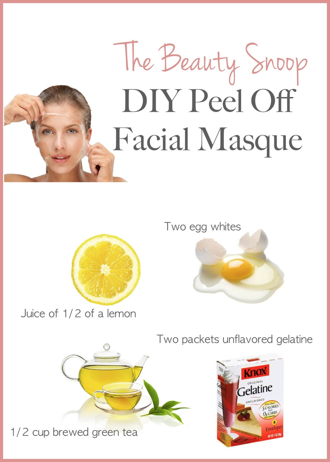 DIY Peel Off Face Mask With Egg
 THE BEAUTY SNOOP DIY PEEL OFF DETOX FACIAL MASQUE