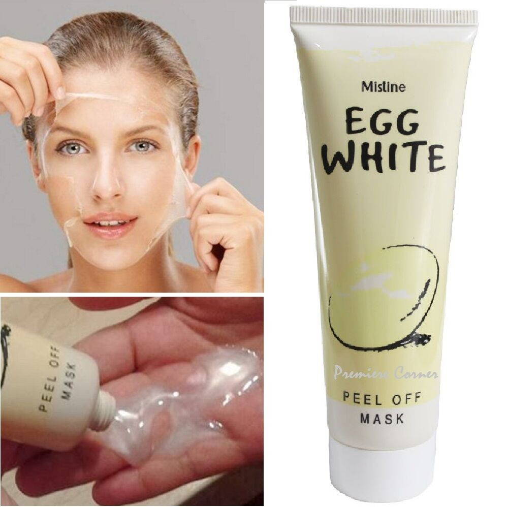 DIY Peel Off Face Mask With Egg
 MISTINE EGG WHITE WHITENING PEEL OFF PORE LESS & ANTI