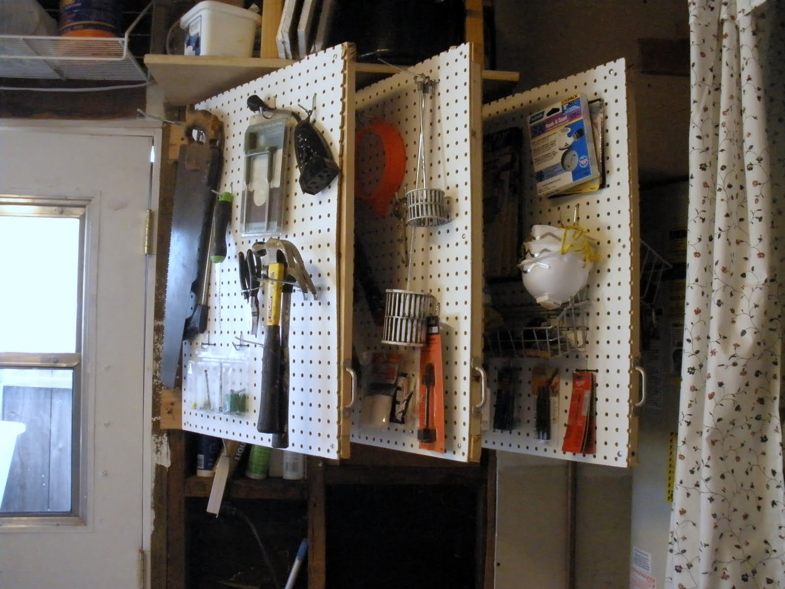 DIY Pegboard Tool Organizer
 Pregnant with power tools The Workshop Pegboard "Book