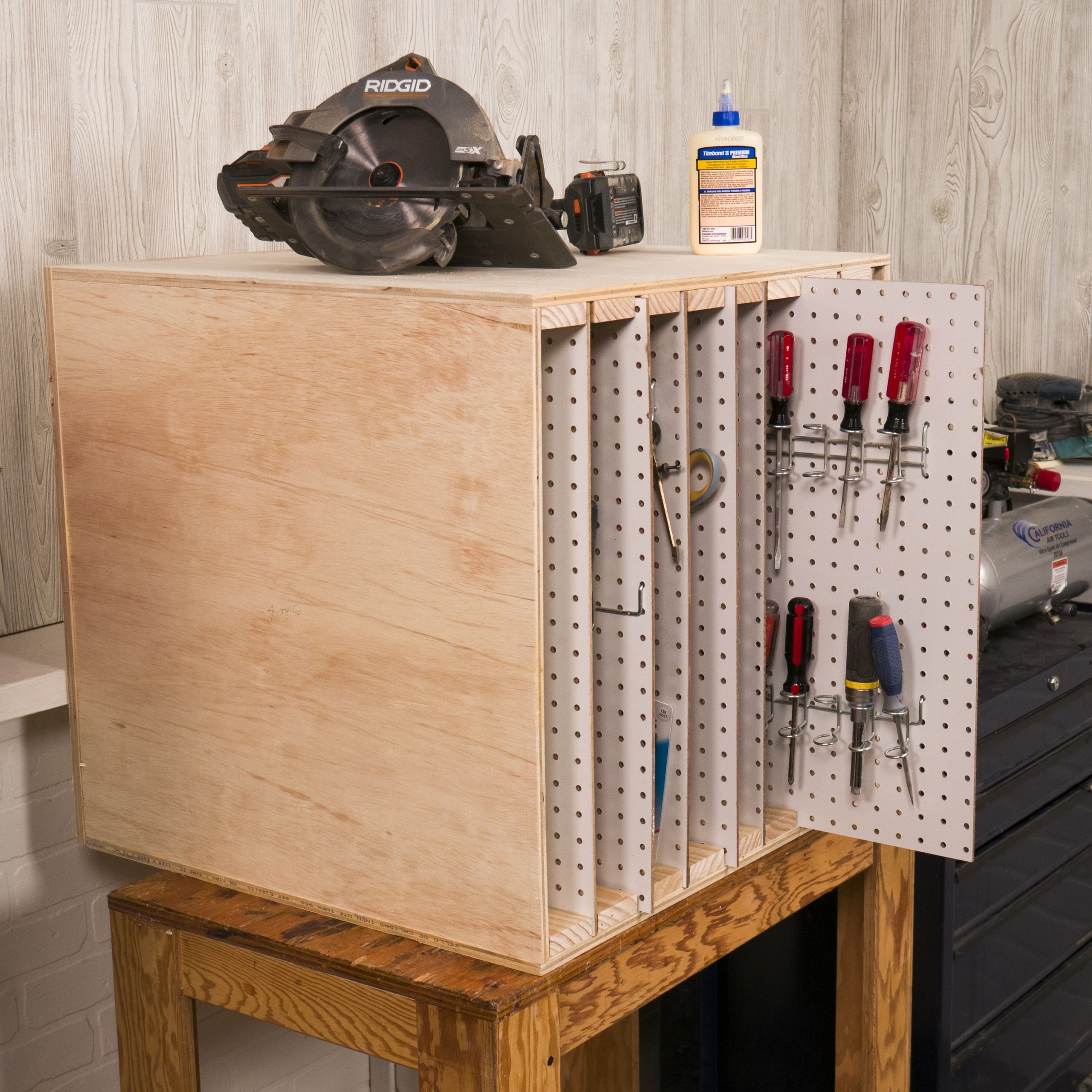 DIY Pegboard Tool Organizer
 How To Build a Sliding Pegboard Storage System