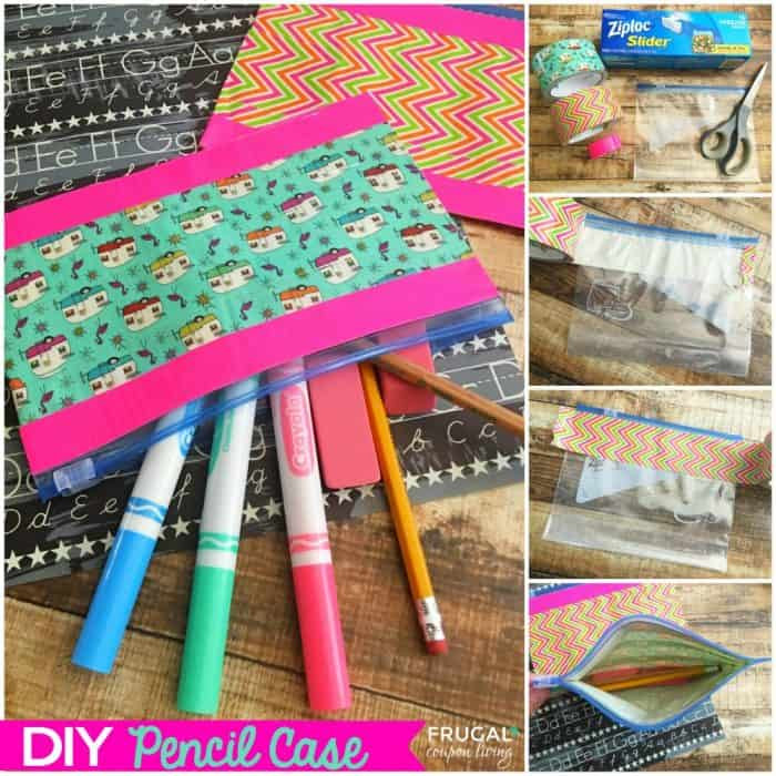 DIY Pencil Box
 DIY Pencil Case with a Ziploc and Duct Tape