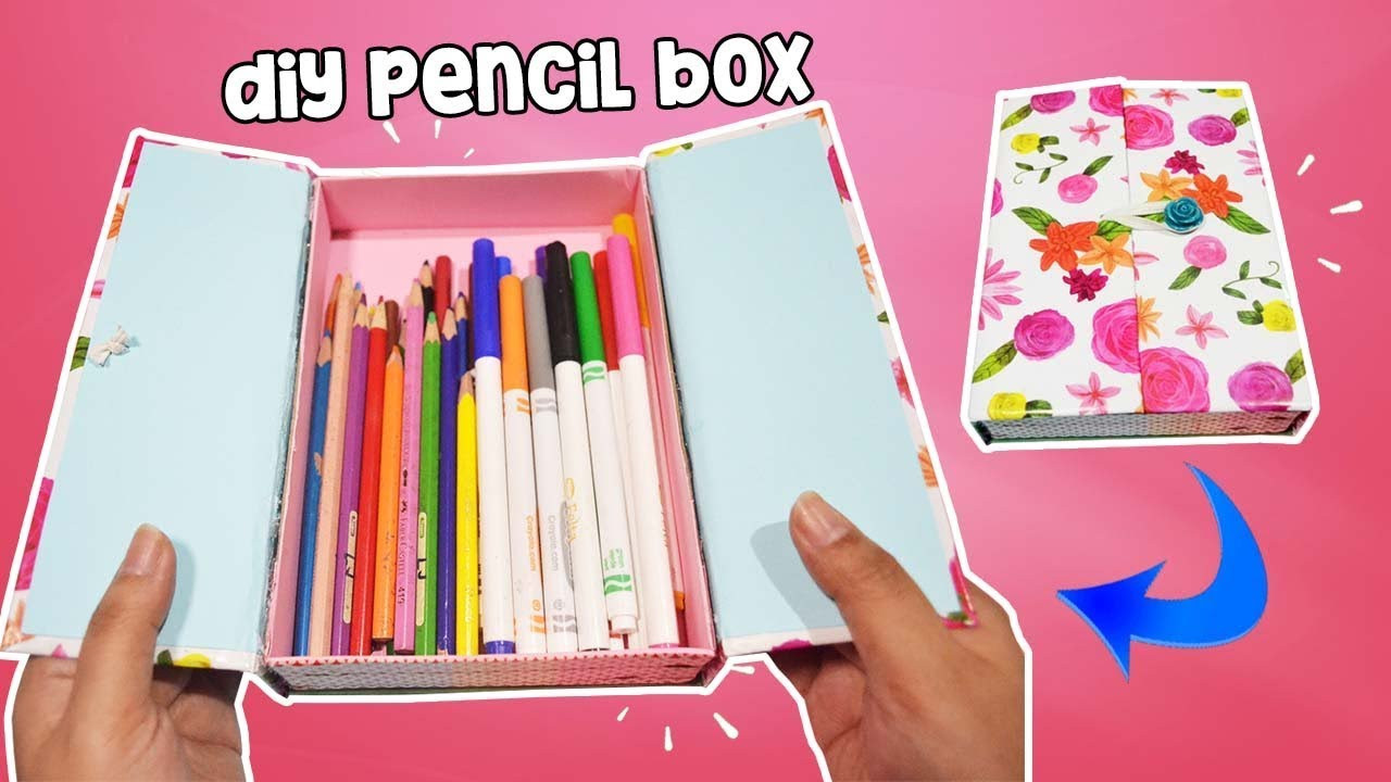 DIY Pencil Box
 How To Make Pencil Box Case For Back To School DIY Pencil