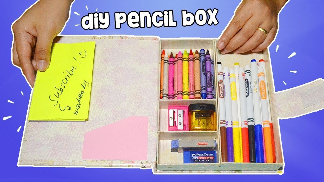 DIY Pencil Box
 How To Make Pencil Box DIY Pencil Case Back To School