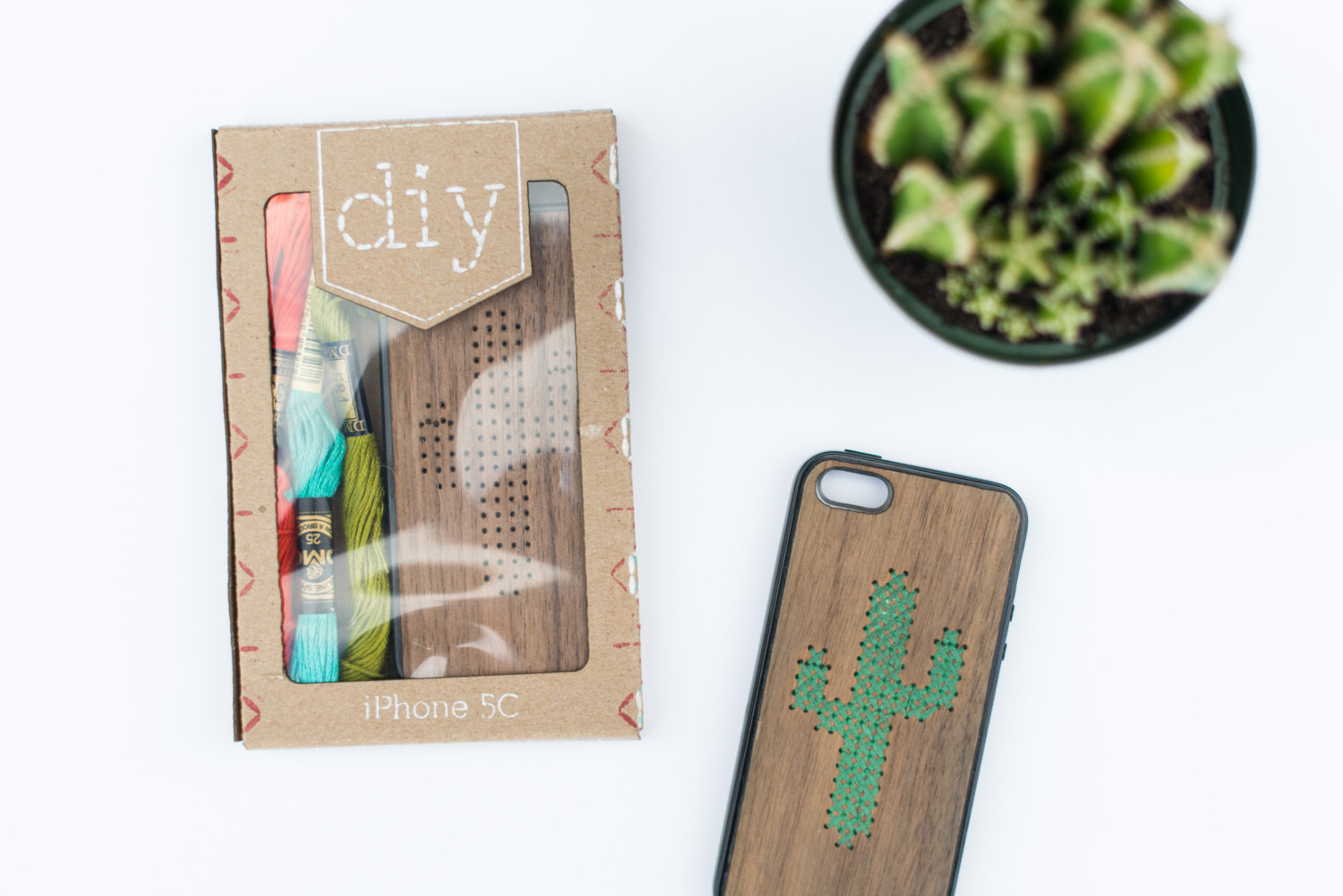 DIY Phone Case Kit
 diy embroidery iphone case kit by SavvieStudio on Etsy