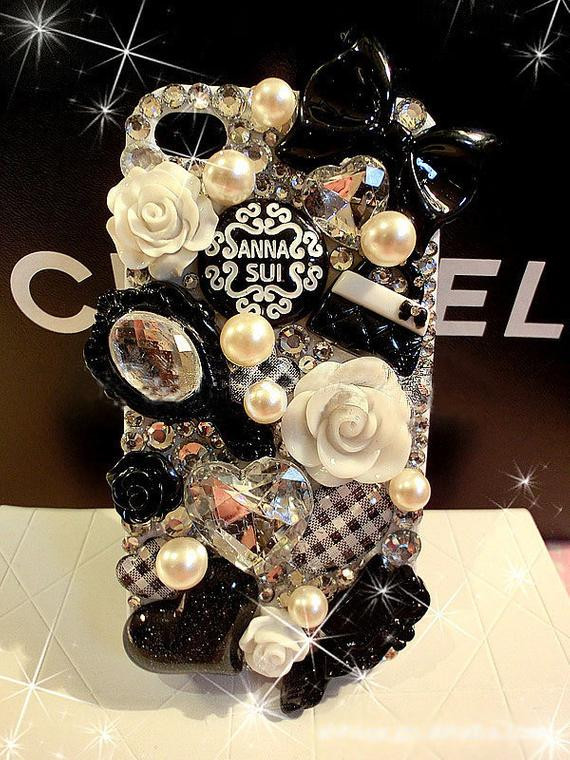 DIY Phone Case Kit
 Items similar to DIY Phone Case Kit Black Princess Decoden