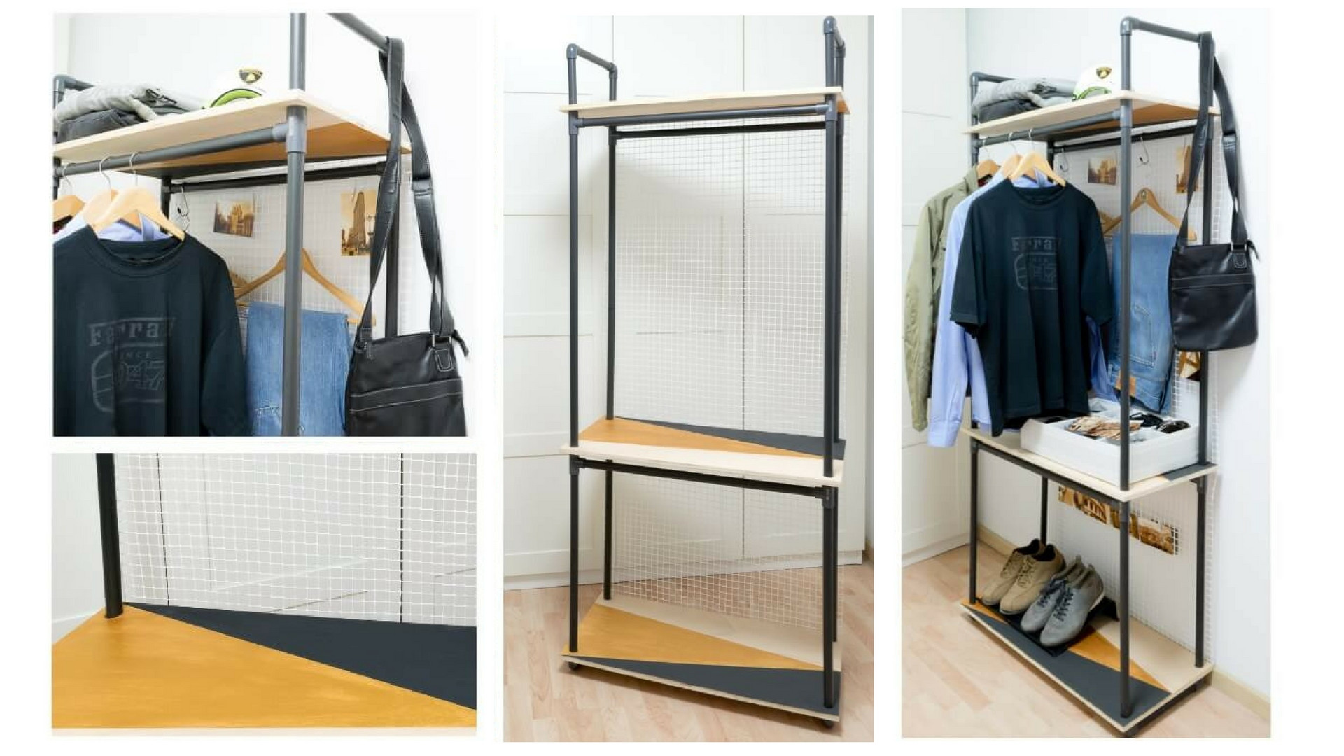DIY Pipe Clothes Rack
 DIY PVC Pipe Clothes Rack The Handy Mano