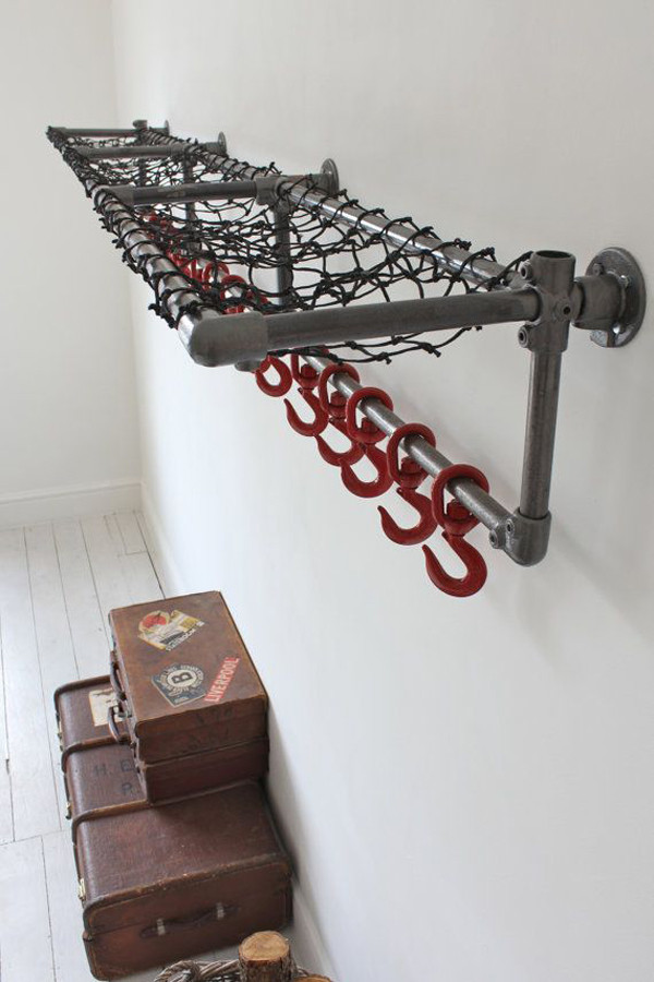 DIY Pipe Rack
 15 Industrial Pipe Rack Storage Ideas