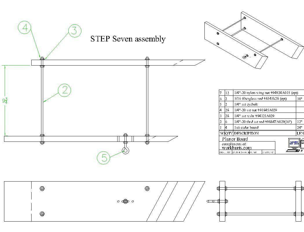 DIY Planer Boards
 Make your own FISHING planer boards